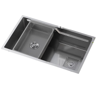 九牧(JOMOO)水槽家用变轨大单槽304不锈钢厨房洗菜一体洗菜盆06283/06284