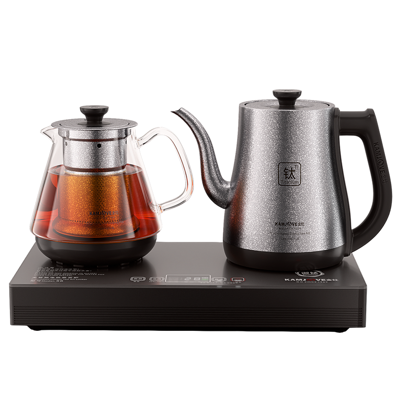 金灶S6钛材烧水壶全自动上水电热水壶泡茶专用茶台烧水壶一体水壶