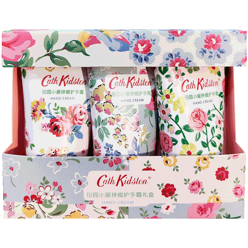 Cath Kidston 田园小屋拼缀护手霜套装30g*3支(配拎袋)