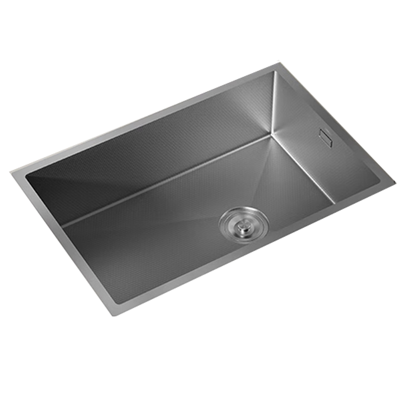 九牧(JOMOO)厨房水槽窄边大单槽洗碗槽加厚304不锈钢一体洗菜盆枪灰色06250/06251/06260