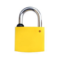 鸿灵睿芯 GS24 锌合金+ABS 40mm*28mm 挂锁(计价单位:个)黄色