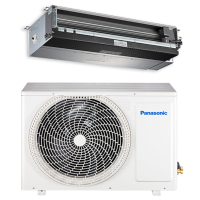 松下(Panasonic)5匹二级能效变频冷暖中央空调一拖一风管机E45D1L14 不含安装