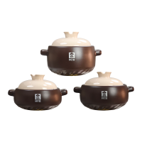 赫巴兹家用陶瓷煲仔饭炖汤锅砂锅燃气炖锅耐高温干烧不裂煲汤锅