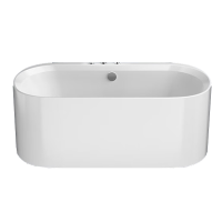九牧(JOMOO)浴缸家用成人小户型洗澡泡澡池浴室沐浴独立亚克力椭圆艺术浴缸YC