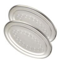 金迪乐不锈钢椭圆形菜碟子蛋形鱼盘