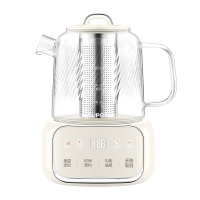 苏泊尔(SUPOR)养生壶全玻璃0胶水0涂层恒温壶家用花茶壶多功能精准控温煮茶器 [双重过滤]SW-10Y03Q 1L