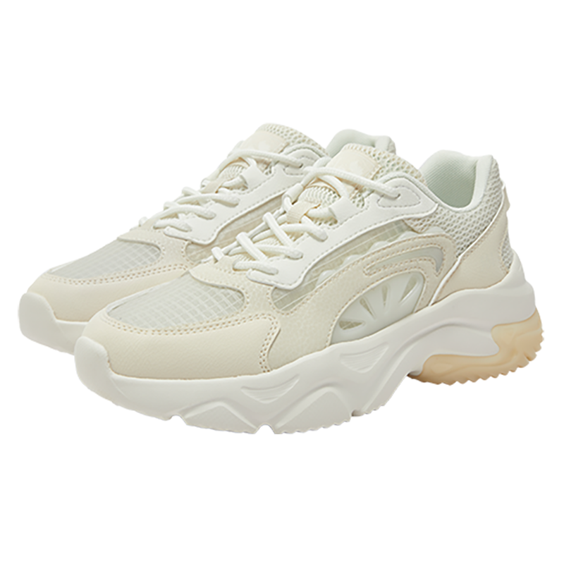 琉光3丨361°运动鞋女新款网面透气老爹鞋轻便厚底增高休闲鞋子