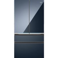 海尔多门冰箱 BCD-571WGHFD2BB6U1 571升 自动除霜 钢化玻璃面板 一级能耗 独嵌两用 无界蓝设计