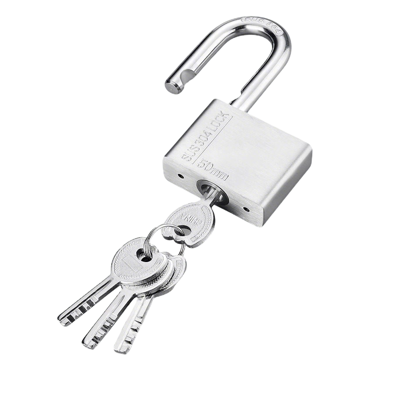 晨以橙 304不锈钢挂锁 短梁50mm 套