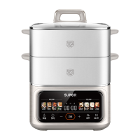 苏泊尔(SUPOR)电蒸锅全钢猛火2100W家用多功能锅炖蒸煮一体17L三层大容量不锈钢蒸笼可预约ZN26FC888