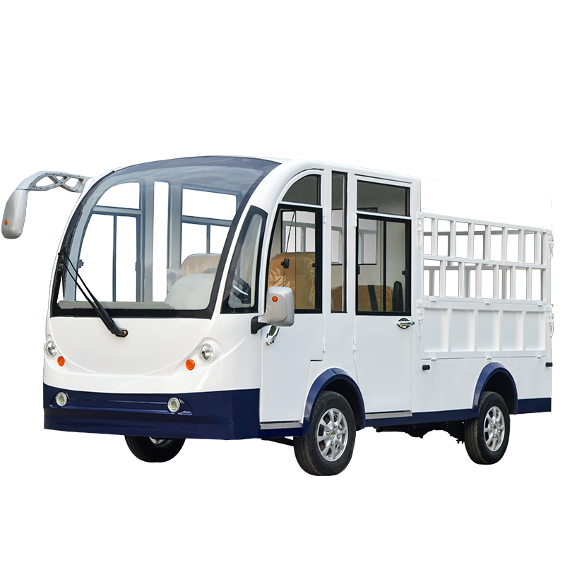 雷宾双排4-5座高栏版电动货车观光车四轮皮卡载货车巡逻车营区医院中转运输车