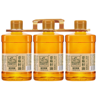 亚麻公社亚麻籽油油体清透低温冷榨色泽鲜明910ml*3桶