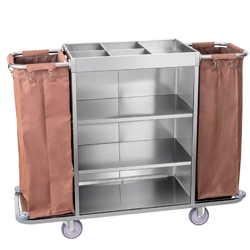 宜掌柜 不锈钢布草车