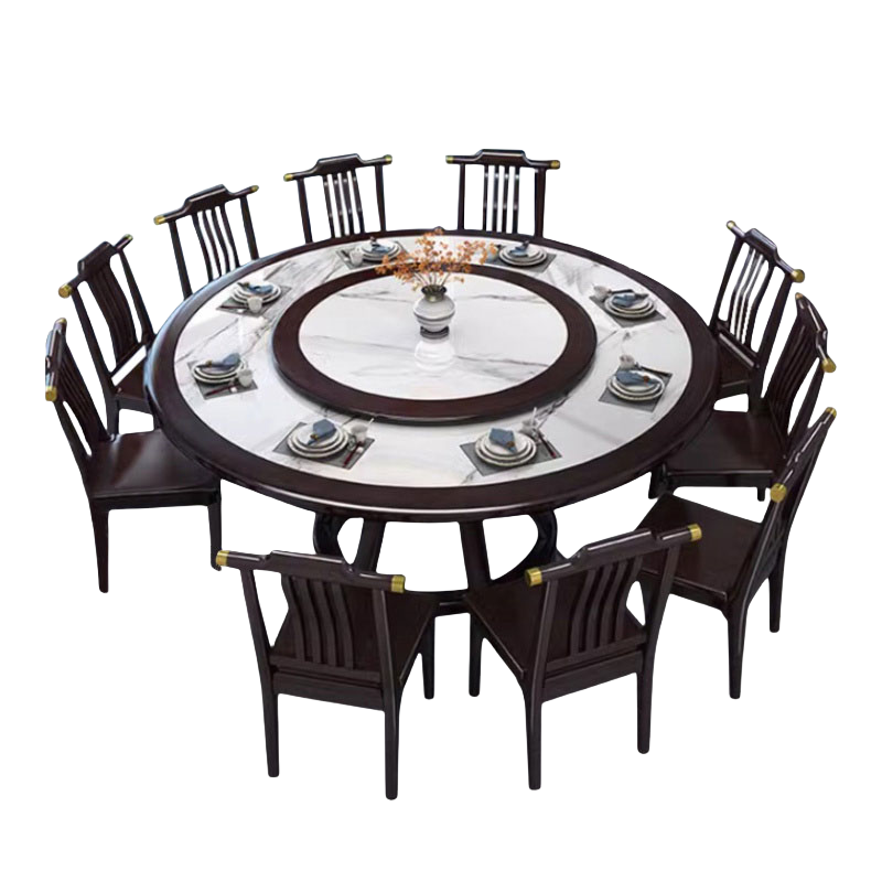 宜掌柜 实木圆形餐桌