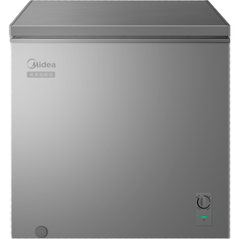 美的(Midea)200L单温家用冰柜减霜冷藏冷冻柜两用小冰柜一级能效节能冷柜小型冰箱BD/BC-200KMF(E)
