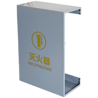 晋舰灭火器专用箱高端消防箱酒店商场学校消防收纳箱C型灰色烤漆支架