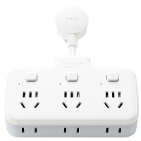 公牛插排柔线分控快充插座转换器带usb充电家用宿舍延长神器排插