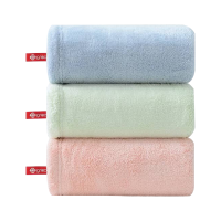 洁丽雅毛巾75*35cm家用非纯棉洗脸巾加厚3条装W2349