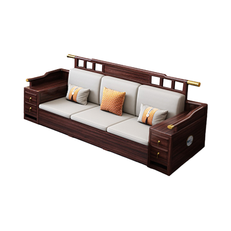 燕全食实木三人沙发2490*750*1033mm