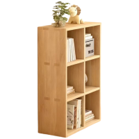 戴劲木制储物收纳柜家用书柜置物架靠墙组合格子矮柜三层60*30*90cm