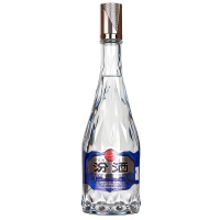 [官方正品]山西杏花村汾酒 53度水晶玻汾500ml国际龙尊系列白酒