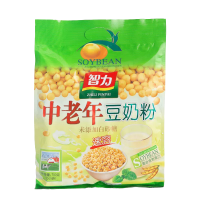 智力中老年豆奶粉720g无白砂糖老年人营养早餐非脱脂冲饮小袋装即食