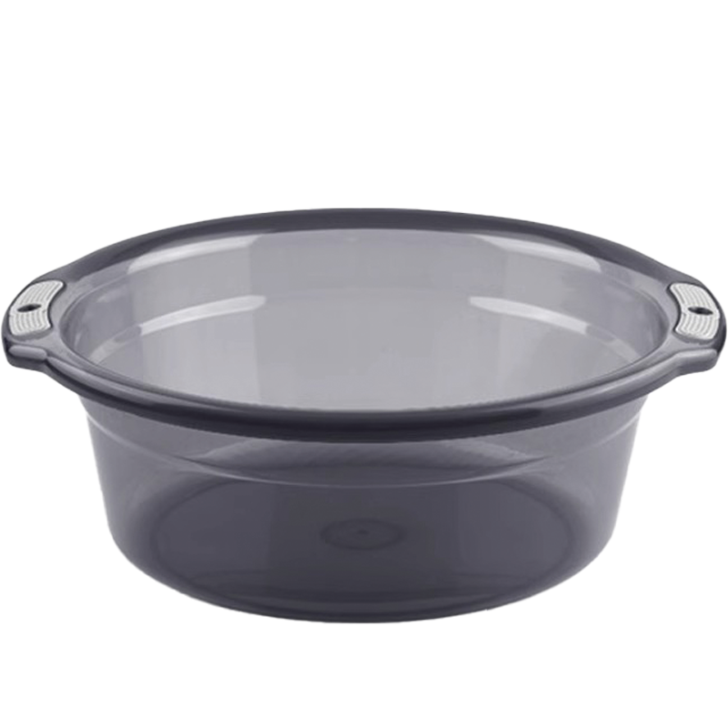 老房太太 双耳脸盆 37*13cm 塑料透明洗脸盆 洗菜盆 洗衣盆 颜色随机 L235/个