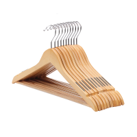 山之只 木质防滑衣架 44.5cm 个