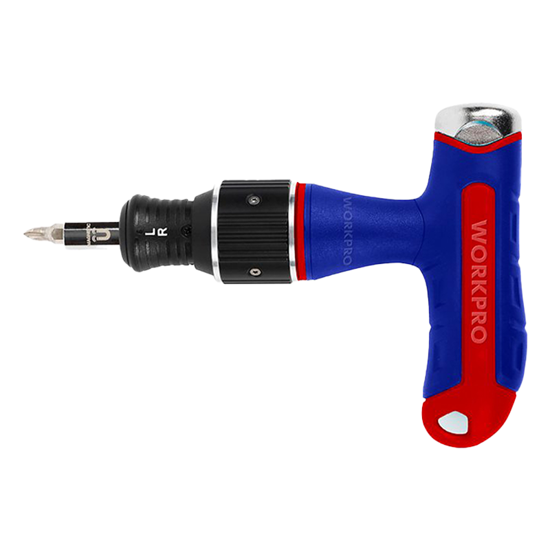 万克宝 T型柄7合1双向倍数棘轮螺丝批 WP221072 把