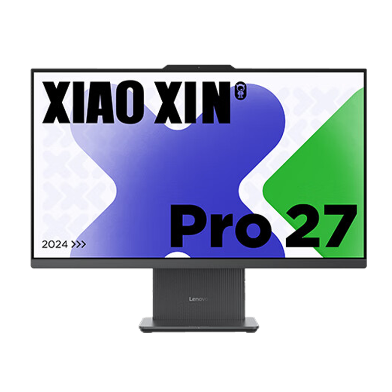 联想(Lenovo)小新24 23.8英寸一体机台式电脑(Ultra5-226V 16G 512G SSD Win11)深空灰 微边框高性能商务办公家用网课
