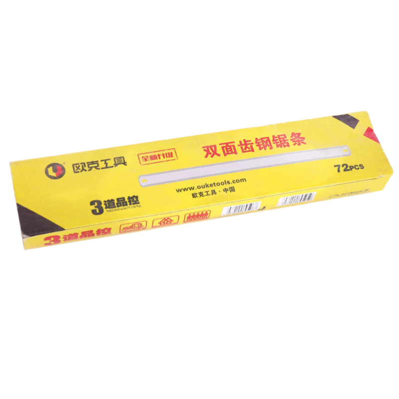 欧克 双面齿锯弓替换钢锯条300mm 20*0.54 OK-9505/根