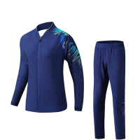 华夏京铁城 乒乓球服套装 藏青色 套