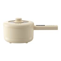 康佳电煮锅2L长手柄设计智能标准款KDZG-8023E-W