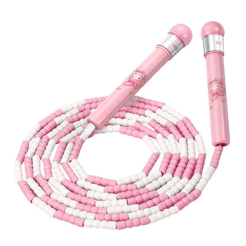 卡通儿童竹节跳绳小学专用一年级幼儿园初学不打结女孩训练绳3750