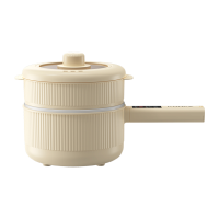 康佳电煮锅2L长手柄设计智能配蒸笼KDZG-8024E-W