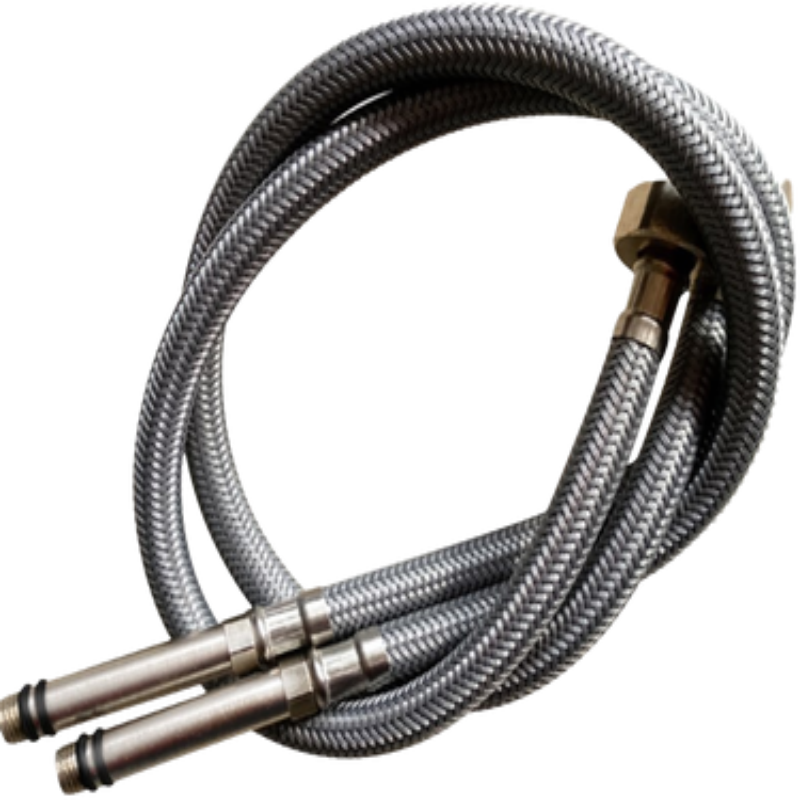 苏宁宜品不锈钢进水软管2米超长耐用抗腐蚀家用