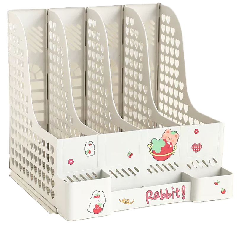 日和花儿童书立架桌面文件架收纳盒