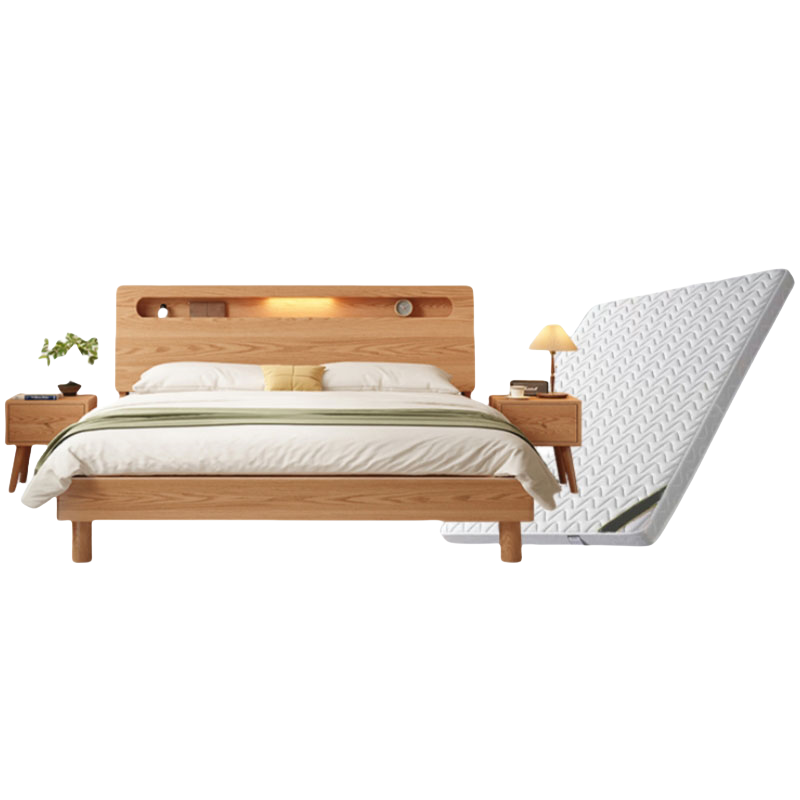 宜掌柜 木 质 床