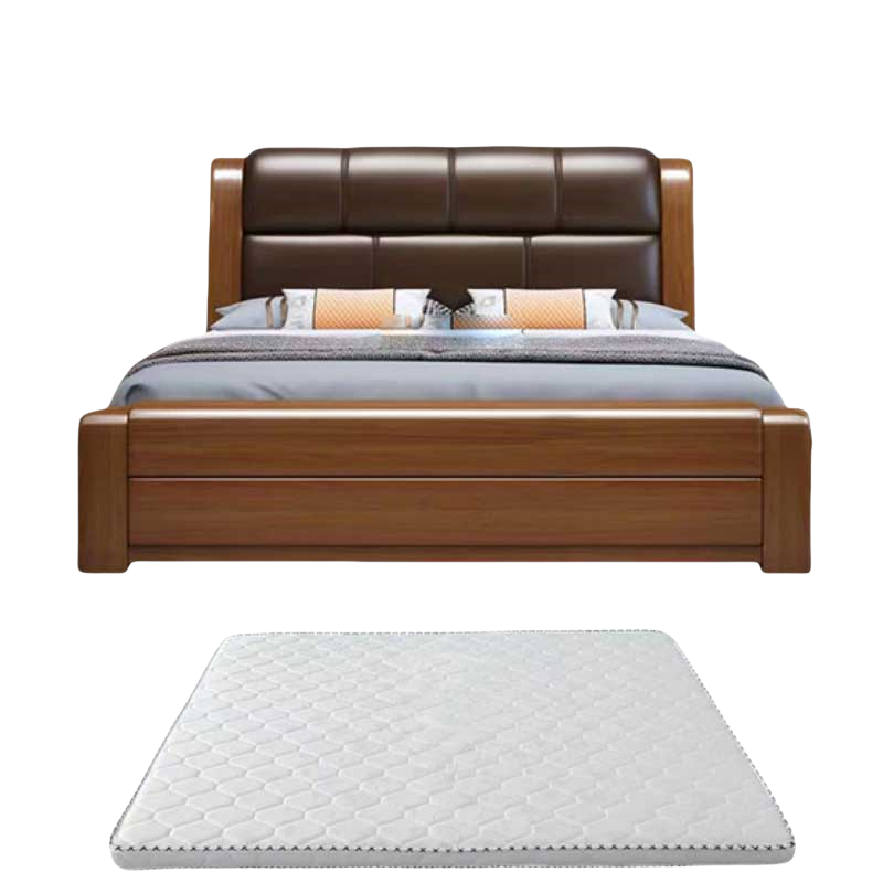 铭思达实木软包床