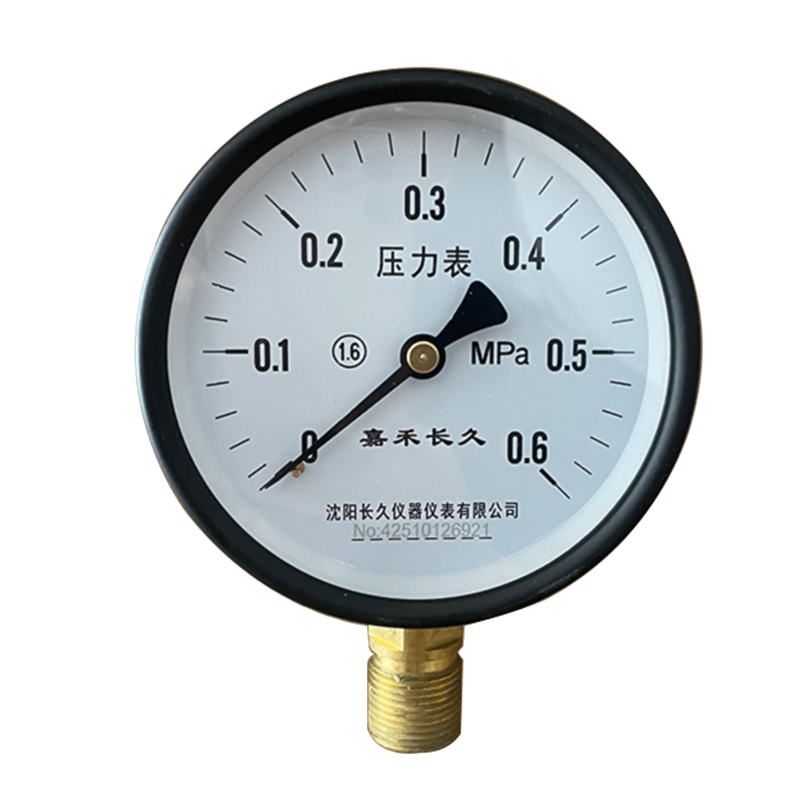 嘉禾长久 压力表(带辽宁省级检定证书) Y100 块