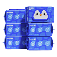 德佑湿厕纸80片*6包加大加厚企鹅古戈版2007DYWP123