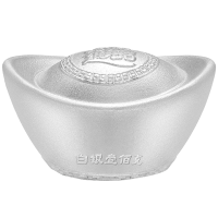 吉音 999.9足银银元宝 银砖白银摆件马年投资银条100g 收藏馈赠 节日礼物