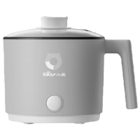 小熊(Bear)电煮锅 宿舍小电锅泡面小火锅 多用途锅多功能蒸煮一体1.7L电热锅DRG-V17K3