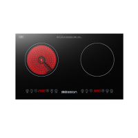 帅康 (sacon) 新款3500W大功率家用电磁灶电磁炉 台式嵌入式双头灶电陶炉触控式 双平面面双灶 全息投影电灶台