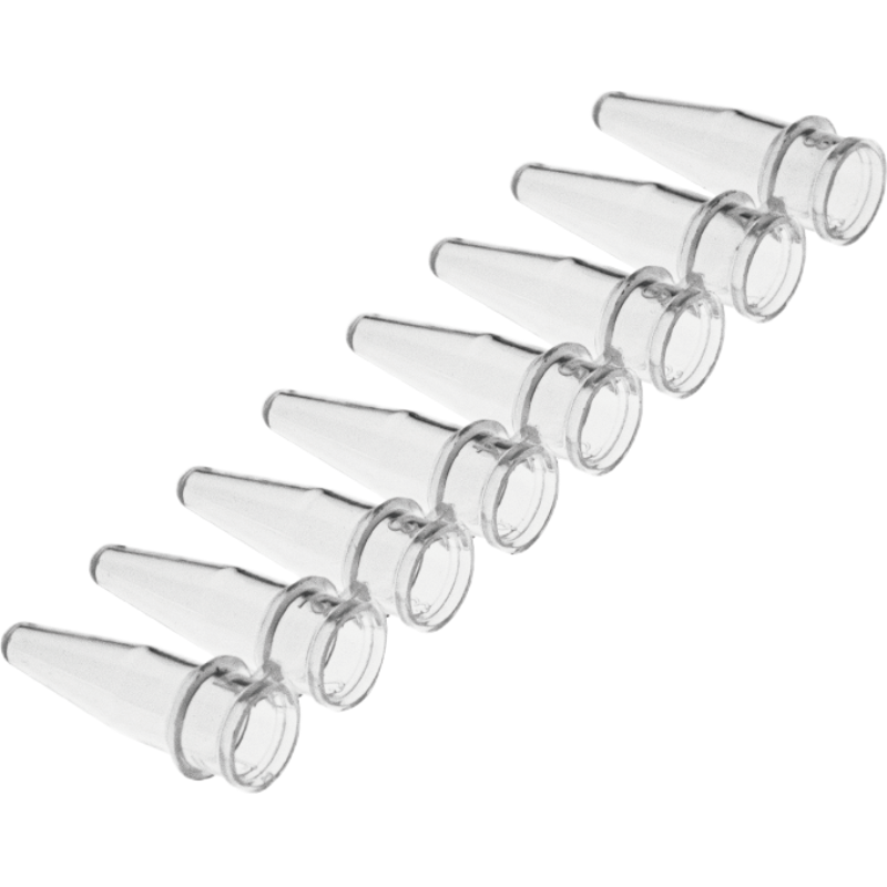 KANG JIAN康健医疗pcr8连管平盖八排管透明管盖分离荧光定量八连管 0.1ml八联PCR管125支/盒K家28