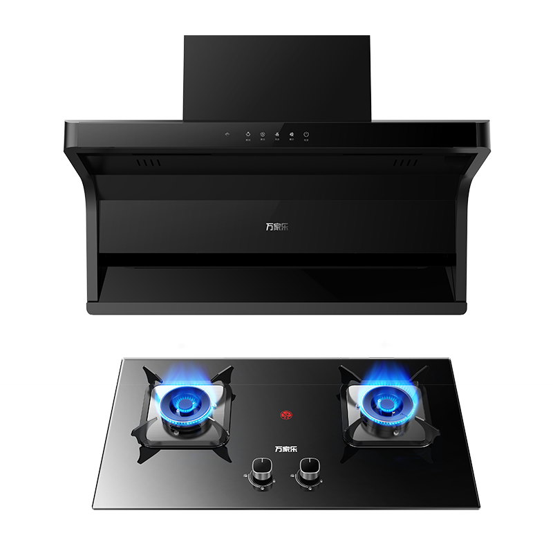 万家乐 25m³爆炒风挥手智控增压智吸 TAK8+C2R1 侧吸25立方大吸力油烟机 5.0KW燃气灶套装 天然气