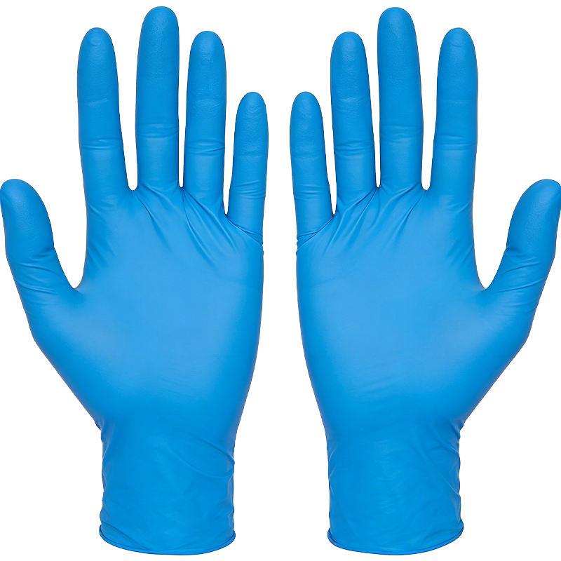 山之只 一次性丁腈手套 蓝色9寸100只/盒