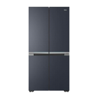 海尔十字对开门冰箱 BCD-521WLHTD2BGWU1 星光灰 521升 1级能效 变频控温 干湿分储 自动除霜