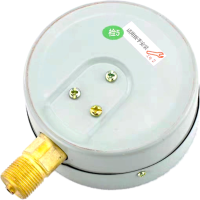 红旗 乙炔压力表定制检测款YY60 2.5MPA+块