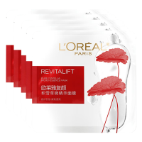 欧莱雅面膜复颜积雪草微精华保湿舒缓补水15片(包装随机)